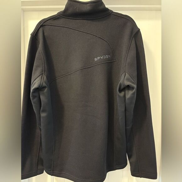 Spyder Bandit 1/2 Zip Black Pullover with Logo Size Large - Picture 6 of 6